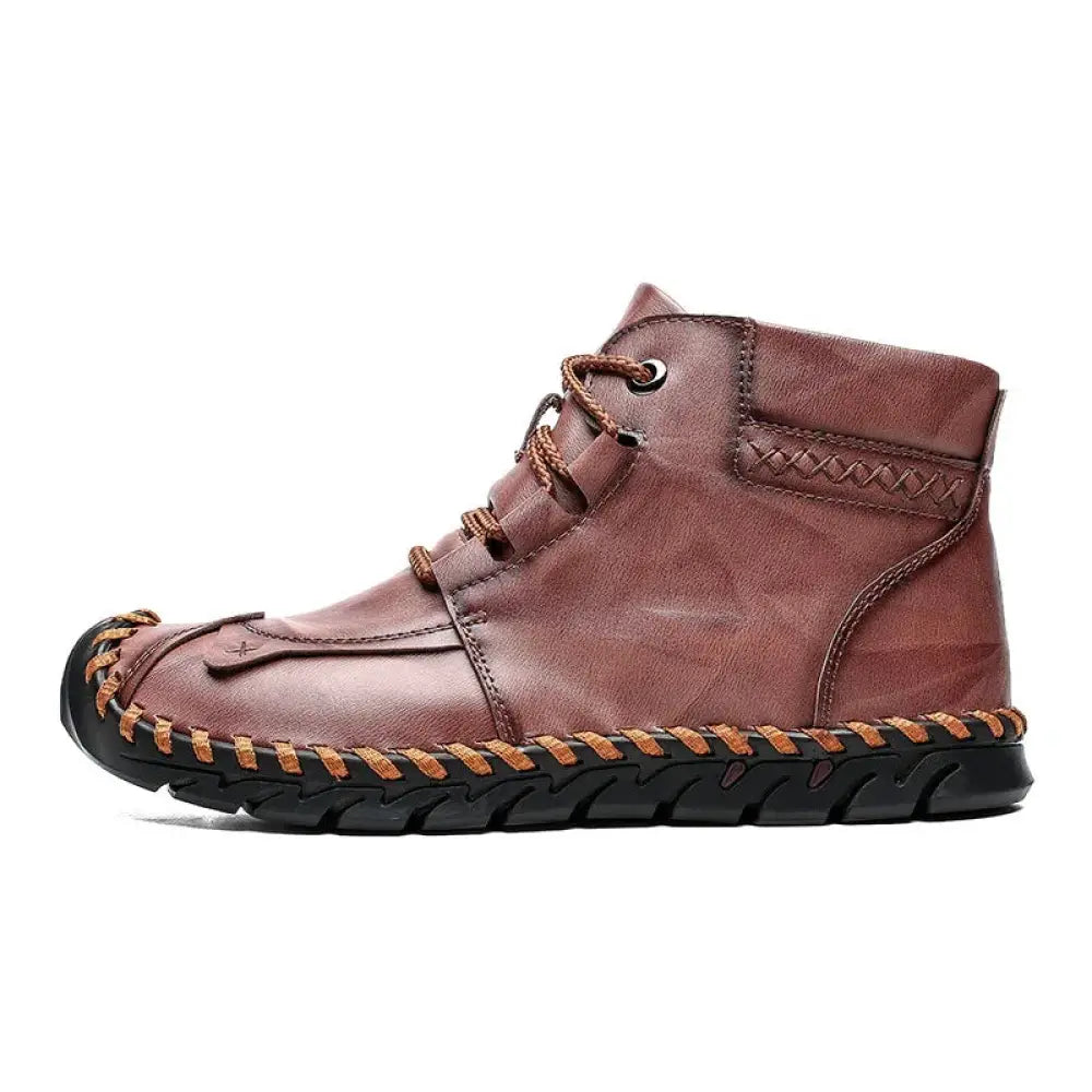 Arbaglobal Men's Handcrafted Leather Casual Ankle Boots