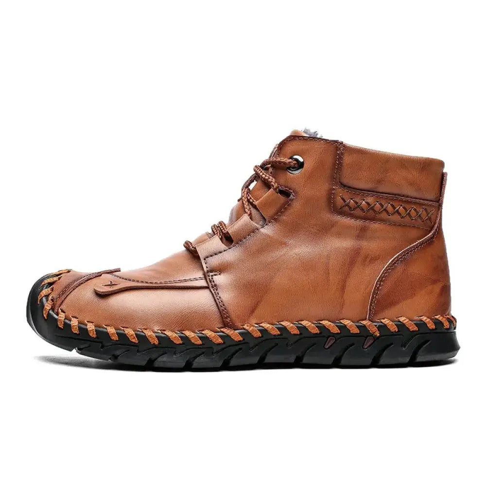 Arbaglobal Men's Handcrafted Leather Casual Ankle Boots