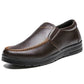Men's British Leather Textured Slip on Casual Shoes