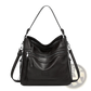 Leather Shoulder Bag Multi Zipper Crossbody Tote