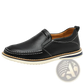 Leather Slip on Loafers Hand Sewn Casual Bean Shoes