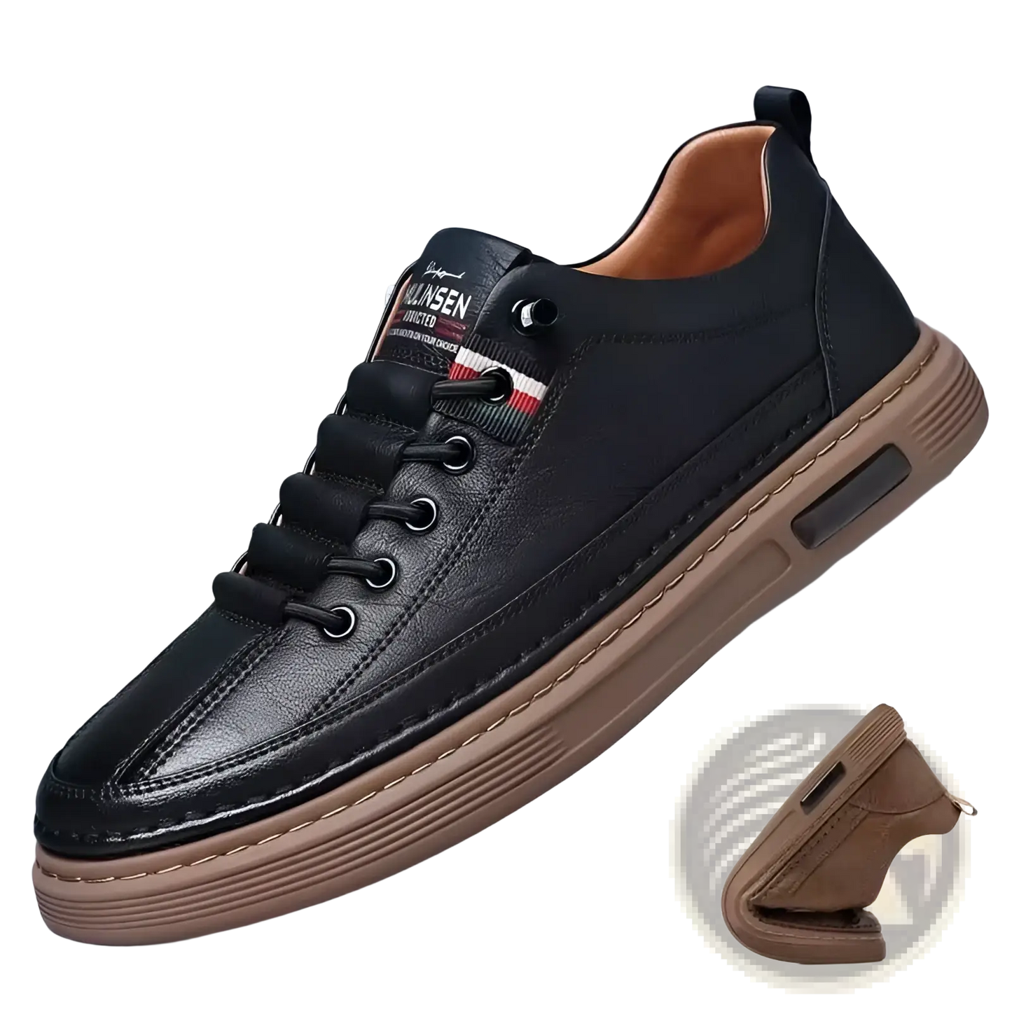 Leather Sports Sneakers Cushioned Fashion Shoes