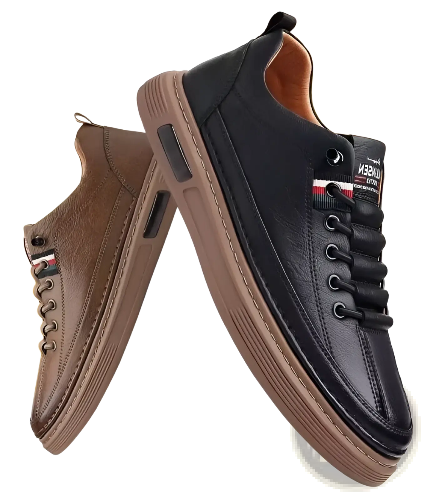 Leather Sports Sneakers Cushioned Fashion Shoes