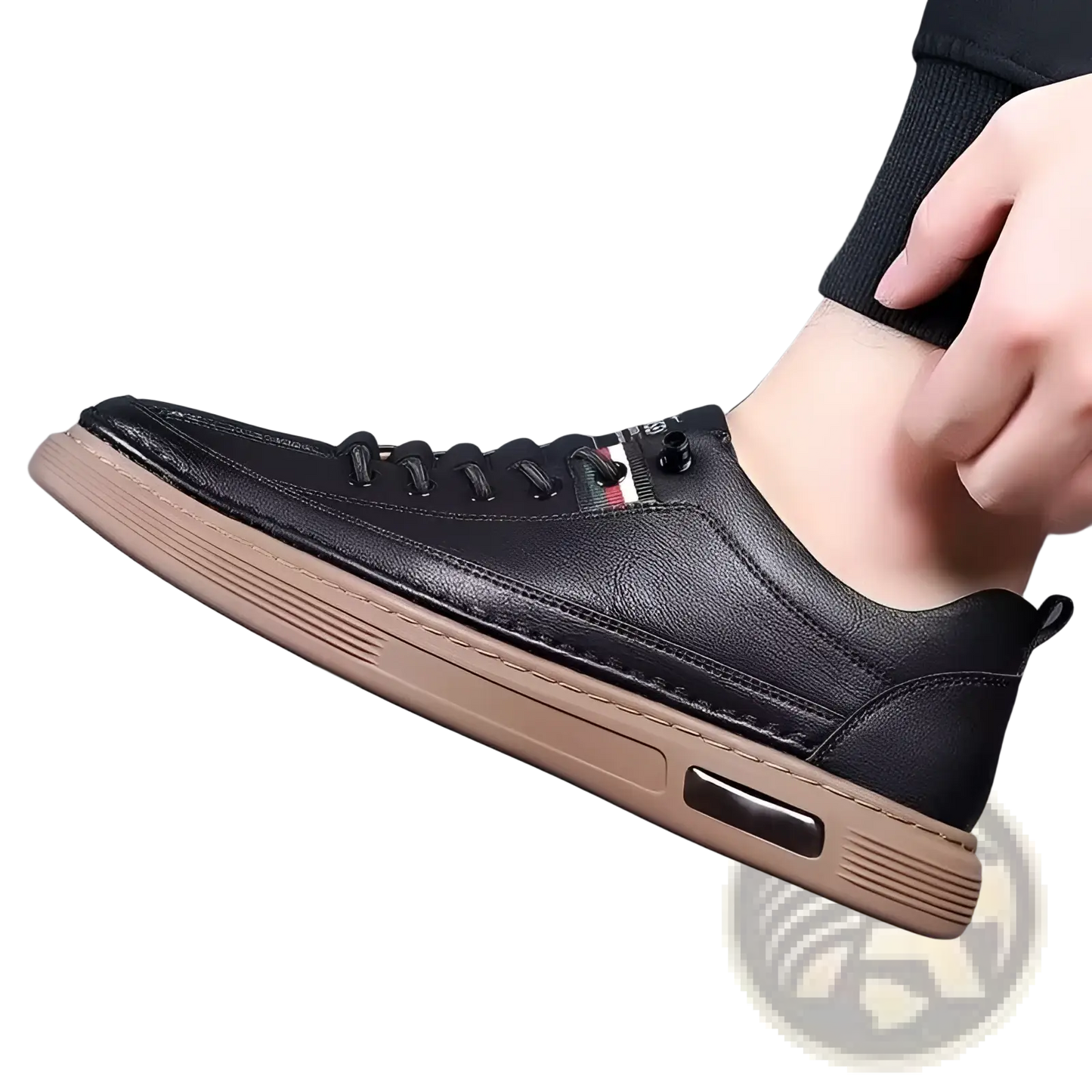 Leather Sports Sneakers Cushioned Fashion Shoes