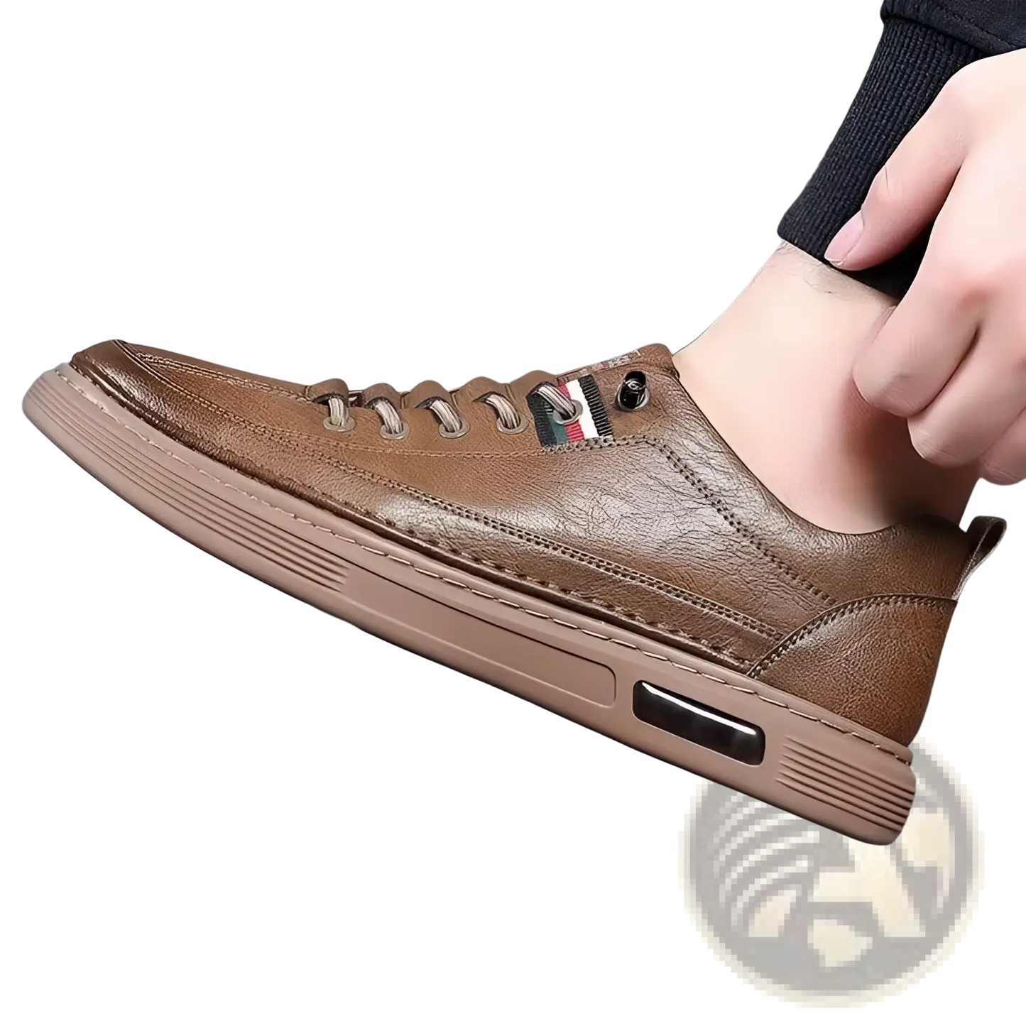 Leather Sports Sneakers Cushioned Fashion Shoes