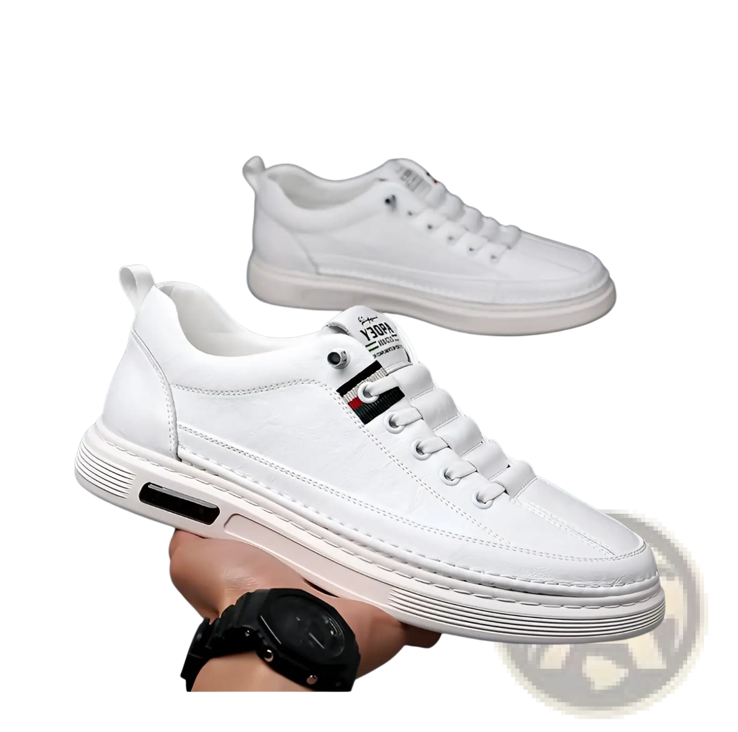 Leather Sports Sneakers Cushioned Fashion Shoes