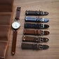 Handmade Perforated Crazy Horse Leather Accessory Strap
