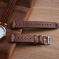 Handmade Perforated Crazy Horse Leather Accessory Strap