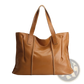 Leather Tote Bag Pebbled Cowhide Shoulder Handbag