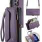 Leather Wallet Phone Case with Removable Wrist Strap