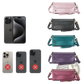Leather Wallet Phone Case with Removable Wrist Strap