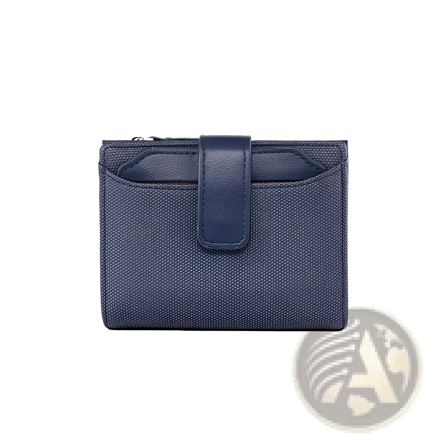 Leather Wallet Women's Short Woven Textured Purse
