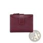 Leather Wallet Women's Short Woven Textured Purse