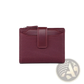 Leather Wallet Women's Short Woven Textured Purse