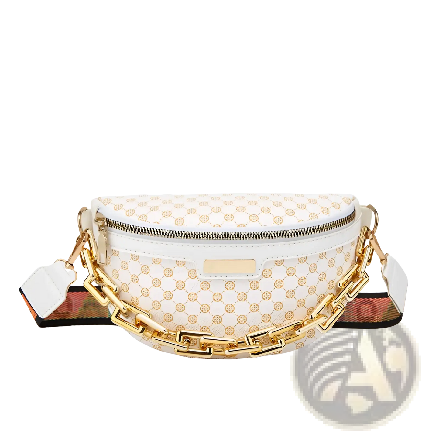 Leopard Print Chain Waist Bag for Women