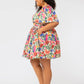 Leota Women's Alena Floral Dress Brown