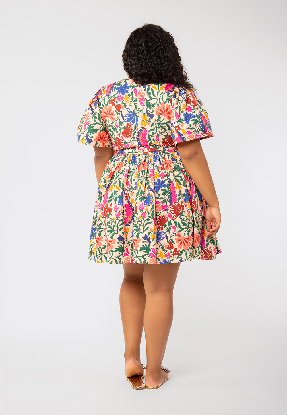 Leota Women's Alena Floral Dress Brown