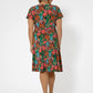 Leota Women's Sweetheart Flutter Sleeve Dress Multi
