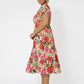 Leota Women's Tiered Ruffle Michelle Dress Orange