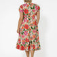 Leota Women's Tiered Ruffle Michelle Dress Orange