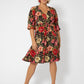 Leota Women's Tanya Floral Print Dress Red
