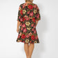 Leota Women's Tanya Floral Print Dress Red