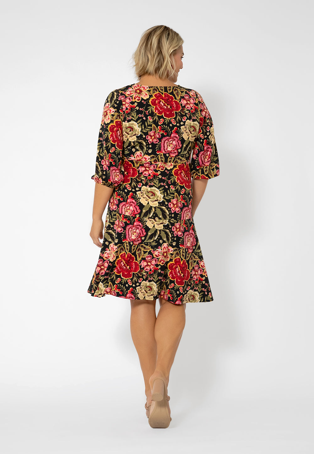 Leota Women's Tanya Floral Print Dress Red