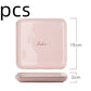 Luxury Pink and Gold Script Ceramic Couple Dinnerware Set