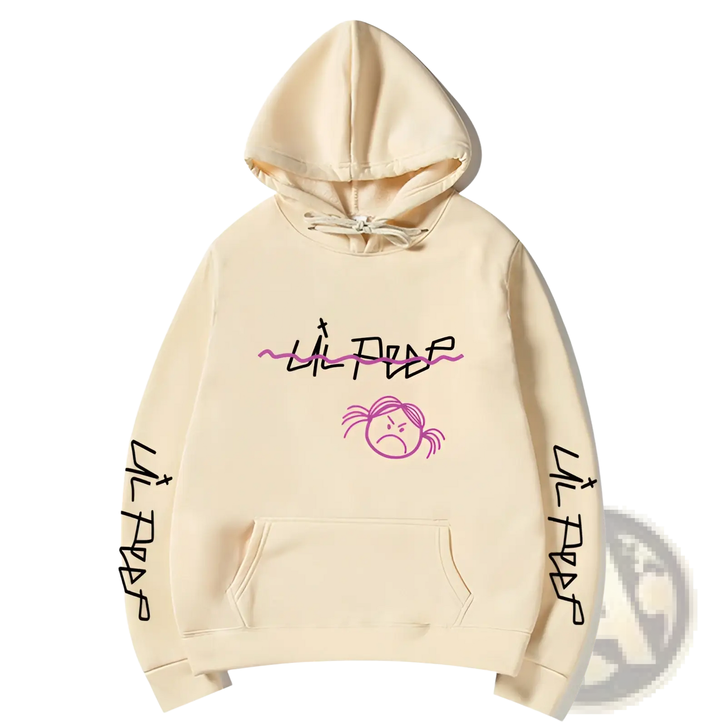Lil Peep Graphic Print Pullover Hooded Sweatshirt