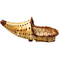 Homvare 13" Bamboo Cornucopia with Liner Indoor and Outdoor