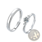 Love at First Sight Diamond Sterling Silver Couple Rings