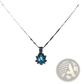 Luminous Lotus Flower Glow Pendant Necklace with Silver Chain