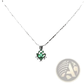 Luminous Lotus Flower Glow Pendant Necklace with Silver Chain