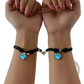 Luminous Magnetic Heart Paw Print Couple Bracelets 2pcs