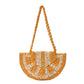 Luna's Wooden Beaded Crescent Shoulder Bag