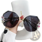 Luxury Crystal Butterfly Rhinestone Uv400 Sunglasses