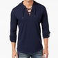 INC International Concepts Men's Hooded T-Shirt Blue Size Small