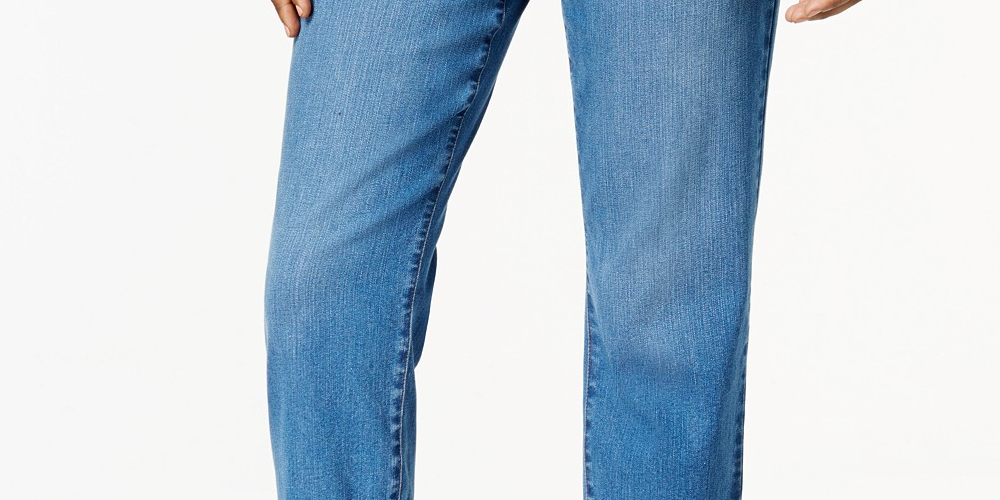 Style & Co Women's Petite Curvy Cuffed Capri Jeans Dark Blue Size 6P