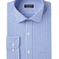 Club Room Men's Performance Wrinkle-Resistant Striped Dress Shirt Blue Size 16.5x32-33