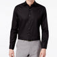 Bar III Men's Slim-Fit Stretch Dress Shirt Black Size 14-32-33