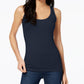 Maison Jules Women's Scoop-Neck Tank Top Blue Size XX Large