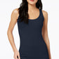 Maison Jules Women's Scoop-Neck Tank Top Blue Size XX Large