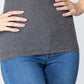 Maison Jules Women's Scoop-Neck Tank Top Charcoal Size Small