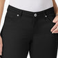Style & Co Women's Cuffed Denim Skimmer Shorts Black Size 10