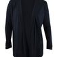 Charter Club Women's Plus Size Pointelle-Trim Completer Cardigan Black Size OX