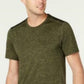 ID Ideology Men's Core Crew Neck Mesh-Back T-Shirt Dark Green Size 3 Extra Large