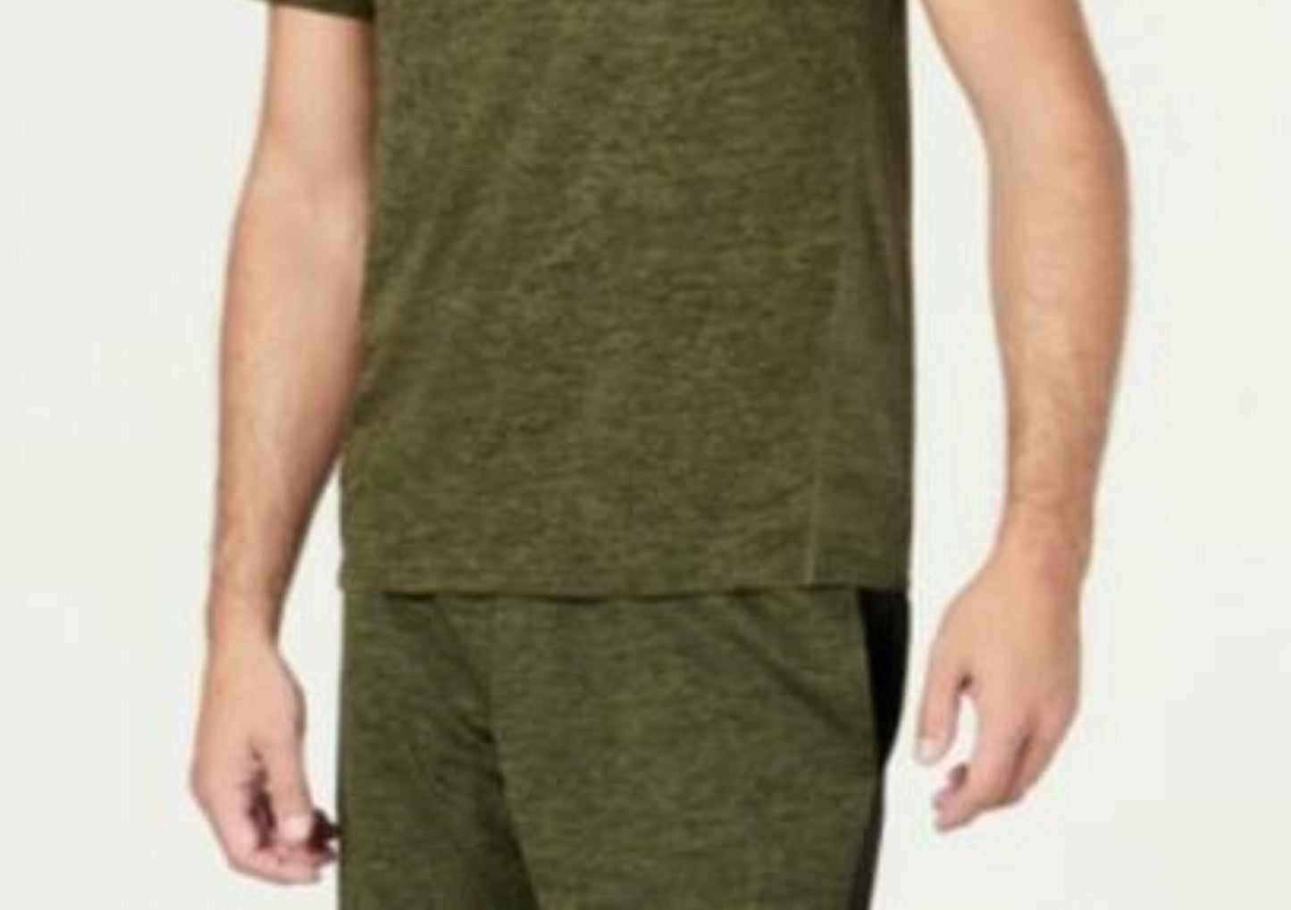 ID Ideology Men's Core Crew Neck Mesh-Back T-Shirt Dark Green Size 3 Extra Large