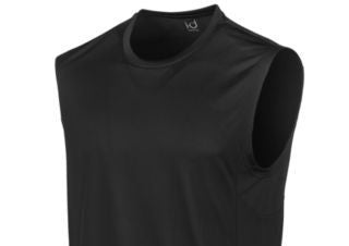 Ideology Men's Mesh-Trimmed Sleeveless T-Shirt Black Size Medium