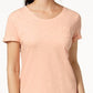 Style & Co Women's Cotton Crew-Neck T-Shirt  Pink Size Medium