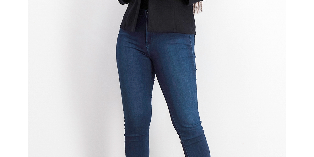 Maison Jules Women's 3/4 Sleeve Knit Blazer Deep Black Size 2 Extra Small